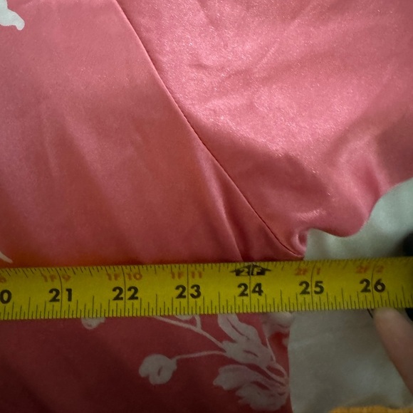 Oscar de la Renta Pink Floral Zip Front Long Nightgown Lounge Dress Kaftan 1X - Picture 14 of 15